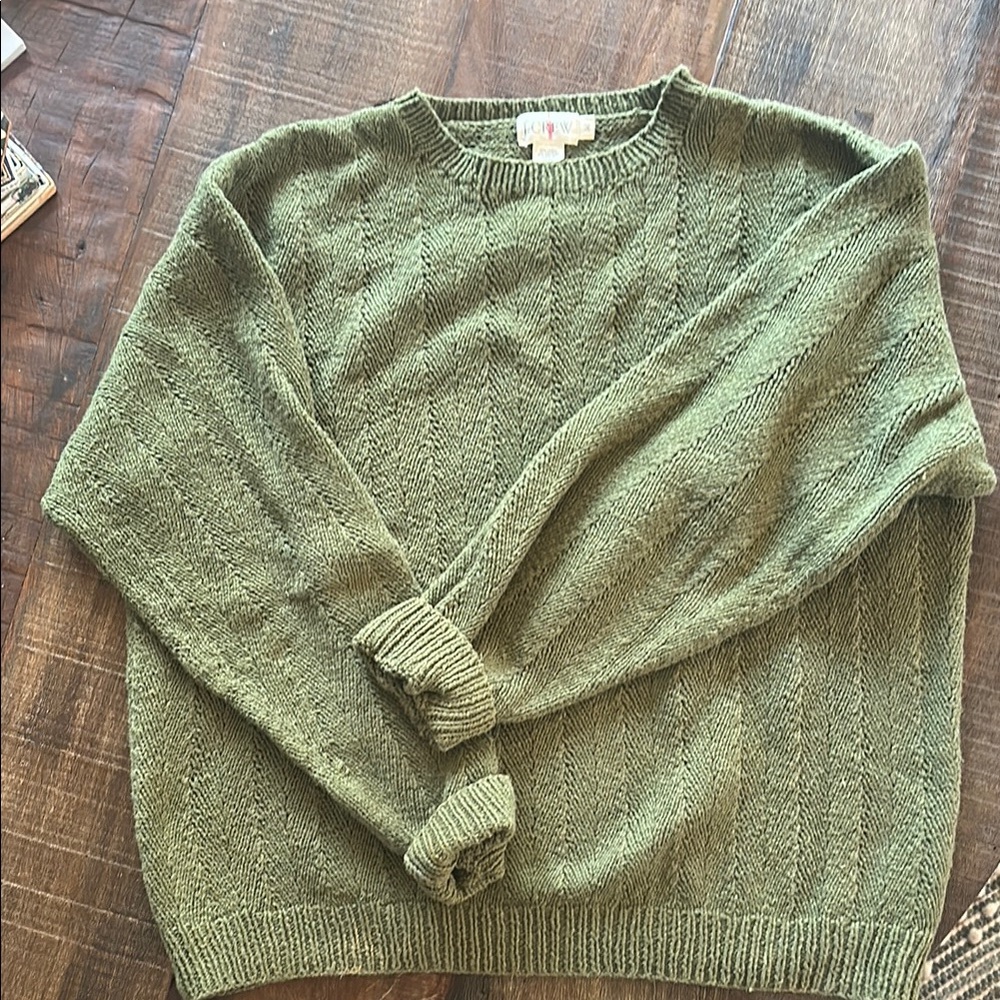VINTAGE J. Crew Crewneck Linen/Cotton Sweater